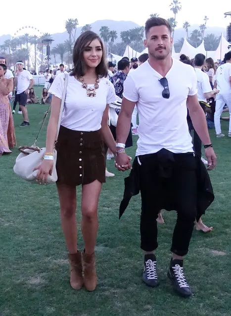Actress Oliivia Culpo and Danny Amendola are seen at Coachella on April 15, 2017 in Indio, CA. (Photo by Hollywood To You/Star Max/GC Images)