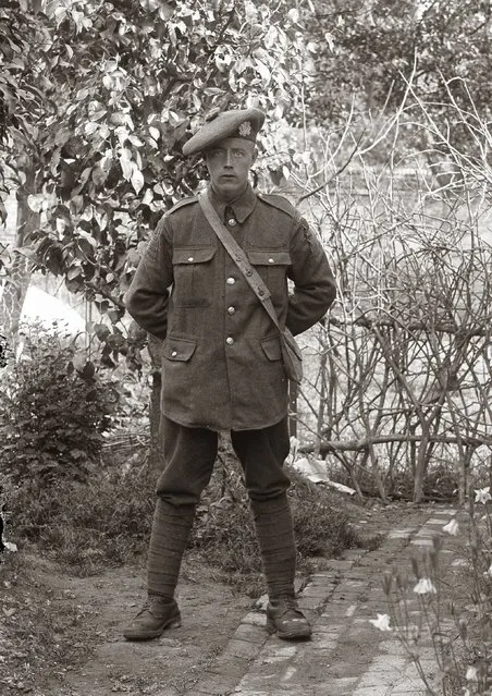These images, scanned from old glass negatives which had surfaced in northern France, were believed to have been taken by a local amateur photographer in 1916. They showed British and a few Australian soldiers, in formal or informal poses, during or just before the most murderous battle in the history of the British Empire – Battle of the Somme. Who are these British and British Empire soldiers? The identity of the soldiers is, and may always remain, a mystery. (Property of Bernard Gardin/Dominique Zanardi/Joel Scribe/The Independent Magazine)