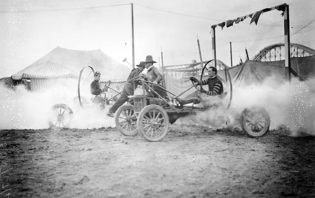 Auto polo, Coney Isl. Between ca. 1910 and ca. 1915. (Photo by George Grantham Bain Collection)