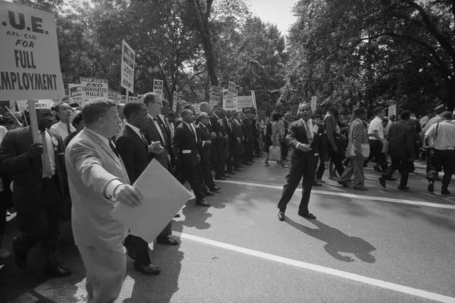 Martin Luther King with other civil rights leaders leaders during the civil rights march on Washington D.C., August 28, 1963. (Photo by Reuters/Library of Congress)