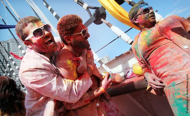 Indian Festival Of Holi Celebrated In Manhattan