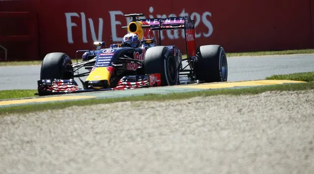 Red Bull Formula One driver Daniel Ricciardo of Australia drives during the first practice session of the Australian F1 Grand Prix at the Albert Park circuit in Melbourne March 13, 2015. REUTERS/Jason Reed