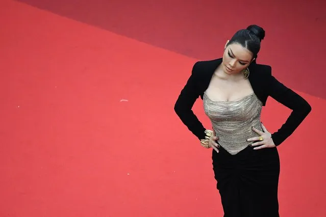 Vietnamese actress Ly Nha Ky arrives for the screening of the film “Forever Young (Les Amandiers)” at the 75th edition of the Cannes Film Festival in Cannes, southern France, on May 22, 2022. (Photo by Piroschka Van De Wouw/Reuters)