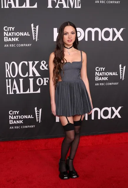 American singer-songwriter Olivia Rodrigo attends the 37th Annual Rock & Roll Hall of Fame Induction Ceremony in Los Angeles, California, U.S., November 5, 2022. (Photo by Mario Anzuoni/Reuters)