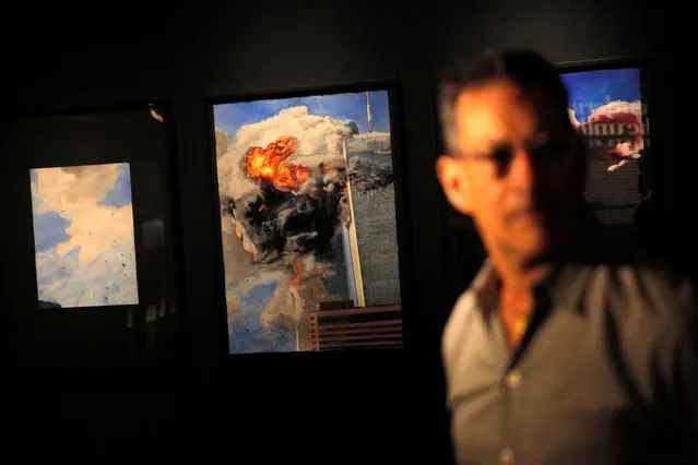 Works by artist Todd Stone are seen during a preview event for the “Rendering the Unthinkable: Artists Respond to 9/11” exhibition at the National September 11 Memorial and Museum in Manhattan, New York, U.S., September 1, 2016. (Photo by Andrew Kelly/Reuters)