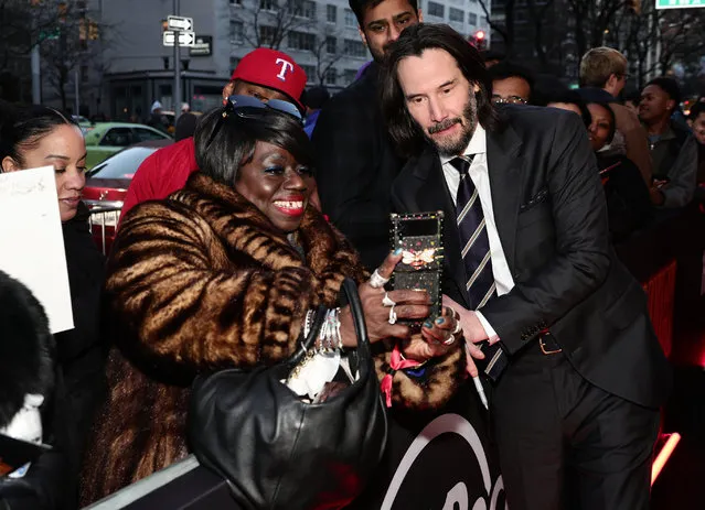 Canadian actor Keanu Reeves attends Lionsgate's “John Wick: Chapter 4” screening at AMC Lincoln Square Theater on March 15, 2023 in New York City. (Photo by Jamie McCarthy/THR/The Hollywood Reporter via Getty Images)