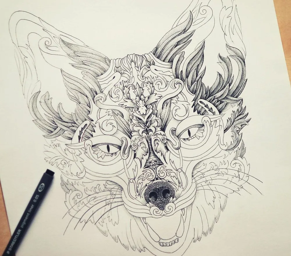 Line Art by Alex Konahin