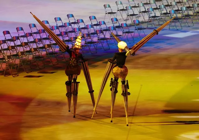 Entertainers perform during the opening ceremony of the Tokyo 2020 Paralympic Games at the Olympic Stadium on August 24, 2021 in Tokyo, Japan. (Photo by Marko Djurica/Reuters)