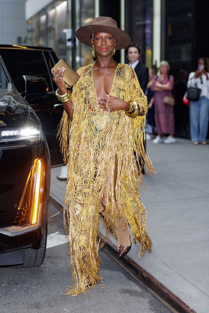 British actress and model Jodie Turner-Smith attends the Ralph Lauren fashion show in Midtown on April 29, 2024 in New York City. (Photo by The Hapa Blonde/GC Images)