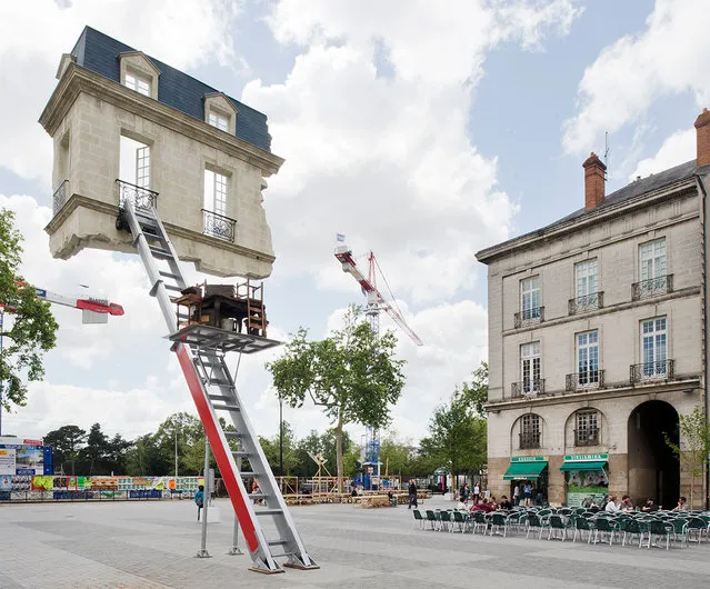 Surreal Floating Room Sculptures By Leandro Erlich