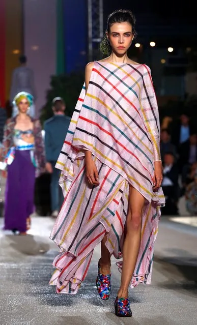 A model presents a creation from the Missoni Spring/Summer 2020 collection during fashion week in Milan, Italy, September 21, 2019. (Photo by Alessandro Garofalo/Reuters)