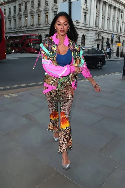 American singer Nicole Scherzinger is seen on a night out at Estiatorio Milos Greek restaurant on June 01, 2022 in London, England. (Photo by Ricky Vigil M/GC Images)