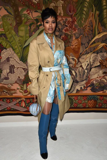 Teyana Taylor attends the Lanvin show as part of the Paris Fashion Week Womenswear Fall/Winter 2020/2021 on February 26, 2020 in Paris, France. (Photo by Dominique Charriau/WireImage)