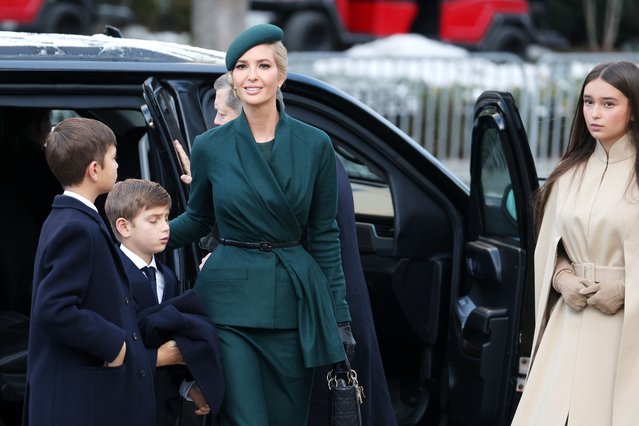 Ivanka Trump, daughter of U.S. President-elect Donald Trump, arrives with her family for services at St. John's Church on January 20, 2025 in Washington, DC. Donald Trump takes office for his second term as the 47th president of the United States. (Photo by Scott Olson/Getty Images)