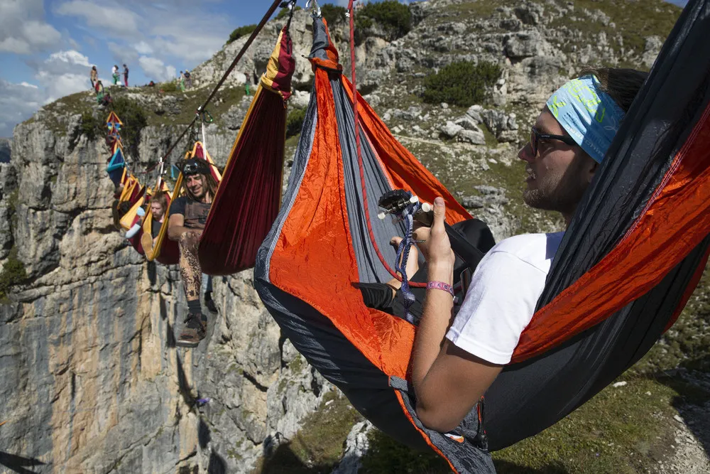 Highline Festival in Monte Piana: Hammocks Miles above Ground