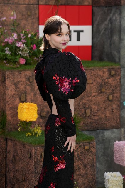 Cast member Emma Myers attends the world premiere of “A Minecraft Movie”, in London, Britain, on March 30, 2025. (Photo by Maja Smiejkowska/Reuters)