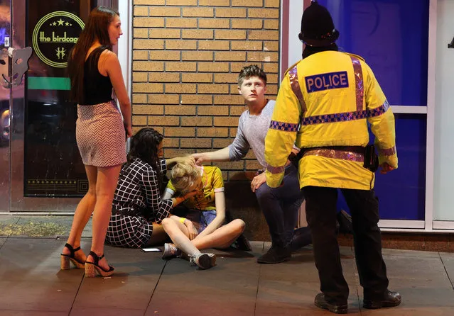 Uni Students took to the streets to endure the night life of Freshers in Manchester, England on September 22, 2016. (Photo by Ashley Stocks)