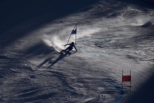 Italy's Sofia Goggia competes in the World Cup women's giant slalom skiing race in Copper Mountain, Colorado, November 29, 2025. (Photo by John Locher/AP Photo)