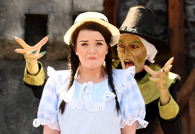 Cast members of “The Wonderful Wizard of Oz” perform during a photocall rehearsal for the launch of the London's Free Open Air Theatre summer productions, in London, Britain, 06 August 2018. The company will play two productions, The Wonderful Wizard of Oz and King Arthur. The opening night will be held on 08 August. (Photo by Facundo Arrizabalaga/EPA/EFE)