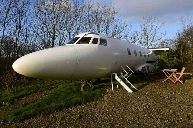 The luxury Jetstar private jet, built in the seventies and retaining most of the original features which is now being used as a holiday let is seen in Redberth, Pembrokeshire, Wales, January 11, 2017. (Photo by Rebecca Naden/Reuters)