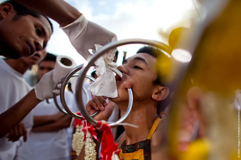 Devotees Mutilate Themselves At Phuket Vegetarian Festival
