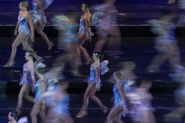 Radio City Rockettes perform during the Christmas Spectacular at Radio City Music Hall, Friday, December 13, 2024, in New York. (Photo by Julia Demaree Nikhinson/AP Photo)