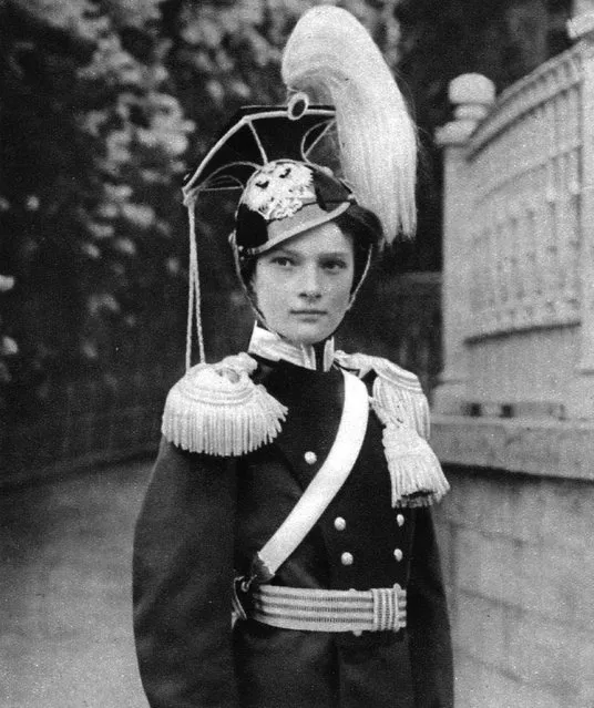 Grand Duchess Tatiana, daughter of Tsar Nicholas II of Russia, in military uniform, 1910.