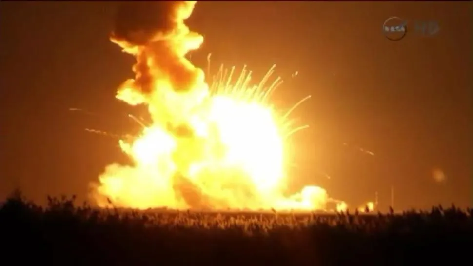 NASA's Antares Rocket Explodes Just After Blast-Off (Video)