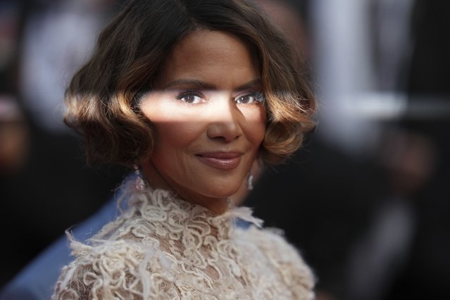 Jury member Halle Berry poses for photographers during the awards ceremony red carpet at the 78th international film festival, Cannes, southern France, Saturday, May 24, 2025. (Photo by Natacha Pisarenko/AP Photo)