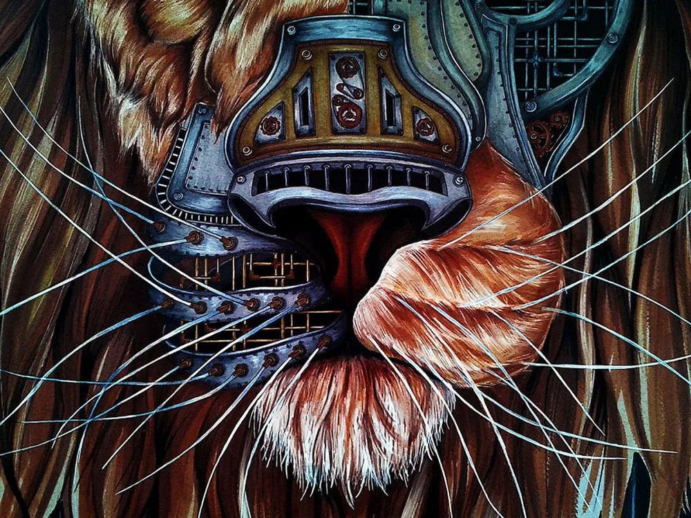 Steampunk Lion by Paula Duta