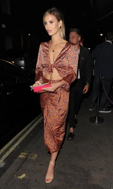 Ferne McCann celebrates her birthday at the Archer Street Bar in Soho on August 15, 2018 in London, England. (Photo by The Mega Agency)