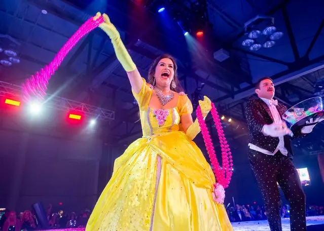 The Le Krewe de Bonaparte hosts the 51st Mardi Gras Ball in Lafayette, Louisiana on February 12, 2024. (Photo by Scott Clause/USA TODAY Network)