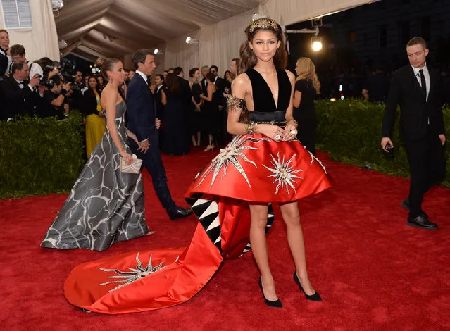 Zendaya arrives at The Metropolitan Museum of Art's Costume Institute benefit gala celebrating “China: Through the Looking Glass” on Monday, May 4, 2015, in New York. (Photo by Evan Agostini/Invision/AP Photo)