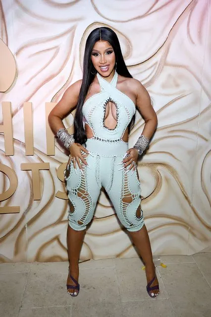 American rapper Cardi B and Starco Brands launch Whipshots at The Goodtime Hotel on December 04, 2021 in Miami Beach, Florida. (Photo by Arturo Holmes/Getty Images for Whipshots)