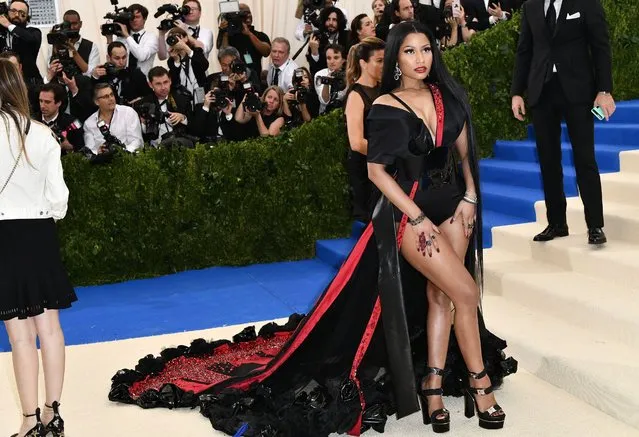 Nicki Minaj attends “Rei Kawakubo/Comme des Garcons: Art Of The In-Between” Costume Institute Gala – Arrivals at Metropolitan Museum of Art on May 1, 2017 in New York City. (Photo by Rob Latour/Rex Features/Shutterstock)