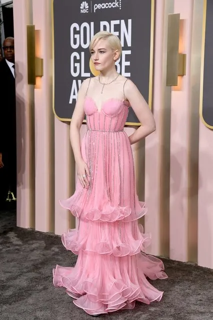 American actress Julia Garner attends the 80th Annual Golden Globe Awards at The Beverly Hilton on January 10, 2023 in Beverly Hills, California. (Photo by Jon Kopaloff/Getty Images)