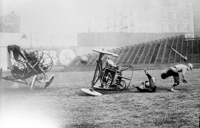 Auto polo, Coney Isl. Between ca. 1910 and ca. 1915. (Photo by George Grantham Bain Collection)