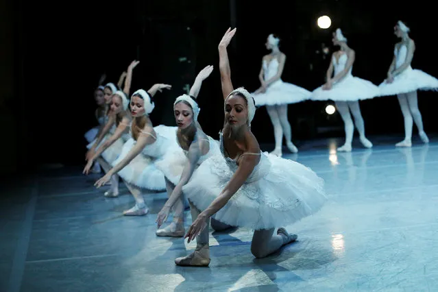 Ballet dancers perform Pyotr Tchaikovsky's Swan Lake at the Mikhailovsky theatre in St. Petersburg, Russia, September 28, 2016. (Photo by Grigory Dukor/Reuters)