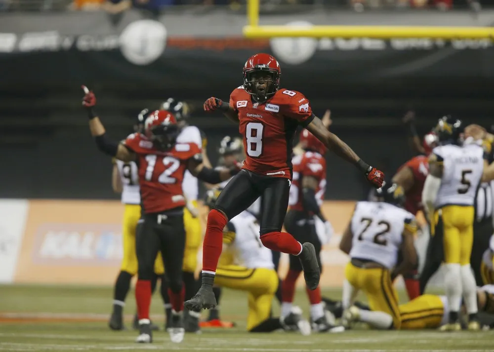 Emotion at the 102nd Grey Cup Football Championship in Canada
