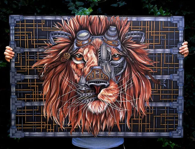Steampunk Lion By Paula Duta