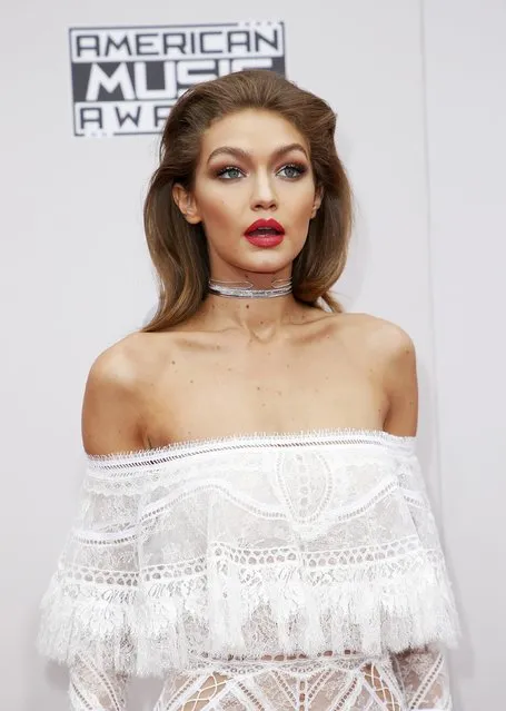 Model and host of the American Music Awards Gigi Hadid arrives at the 2016 American Music Awards in Los Angeles, California, U.S., November 20, 2016. (Photo by Danny Moloshok/Reuters)