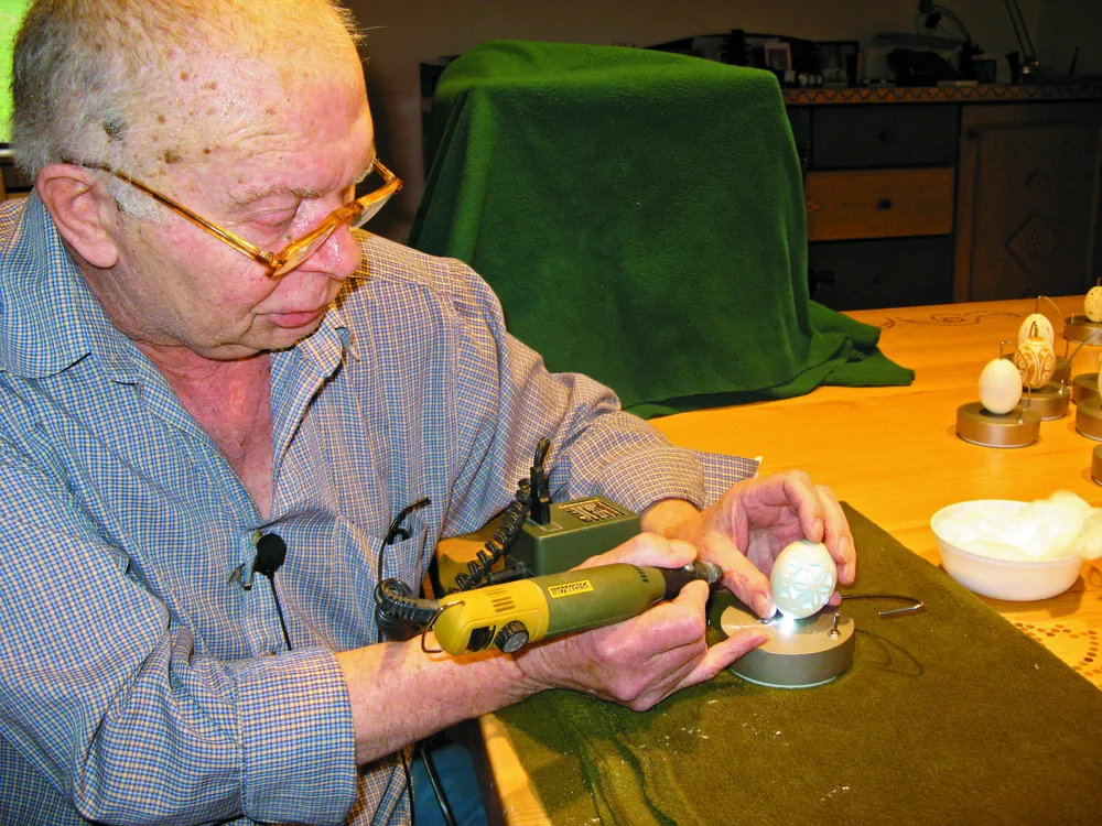 Egg Sculptures by Franc Grom