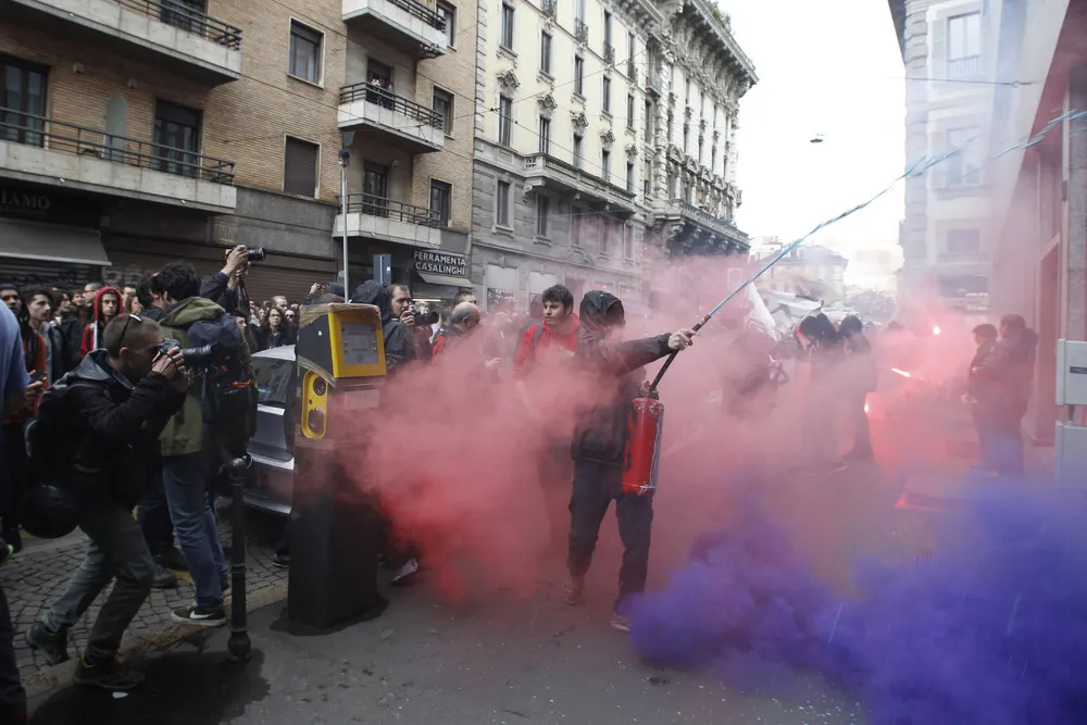 Protest against the World Exposition Milano 2015