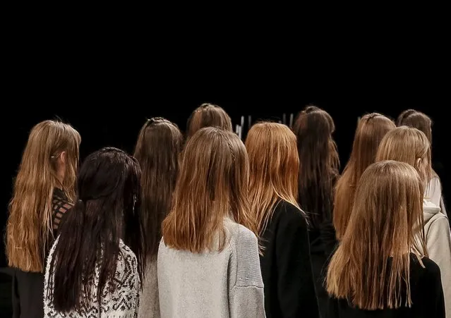 Models take part in a rehearsal during Ukrainian Fashion Week in Kiev, March 17, 2016. (Photo by Gleb Garanich/Reuters)