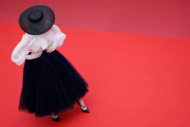 US actress and member of the jury of the Cannes Film Festival Elle Fanning poses as she arrives for the screening of the film “Once Upon a Time in Hollywood” at the 72nd edition of the Cannes Film Festival in Cannes, southern France, on May 21, 2019. (Photo by Jean-Paul Pelissier/Reuters)