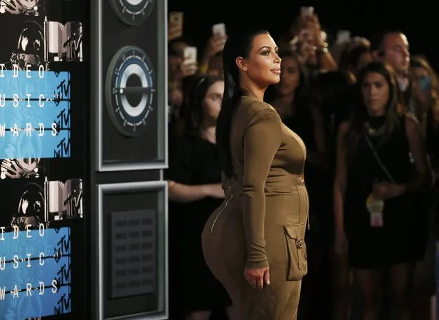 TV personality Kim Kardashian arrives at the 2015 MTV Video Music Awards in Los Angeles, California, August 30, 2015. (Photo by Danny Moloshok/Reuters)