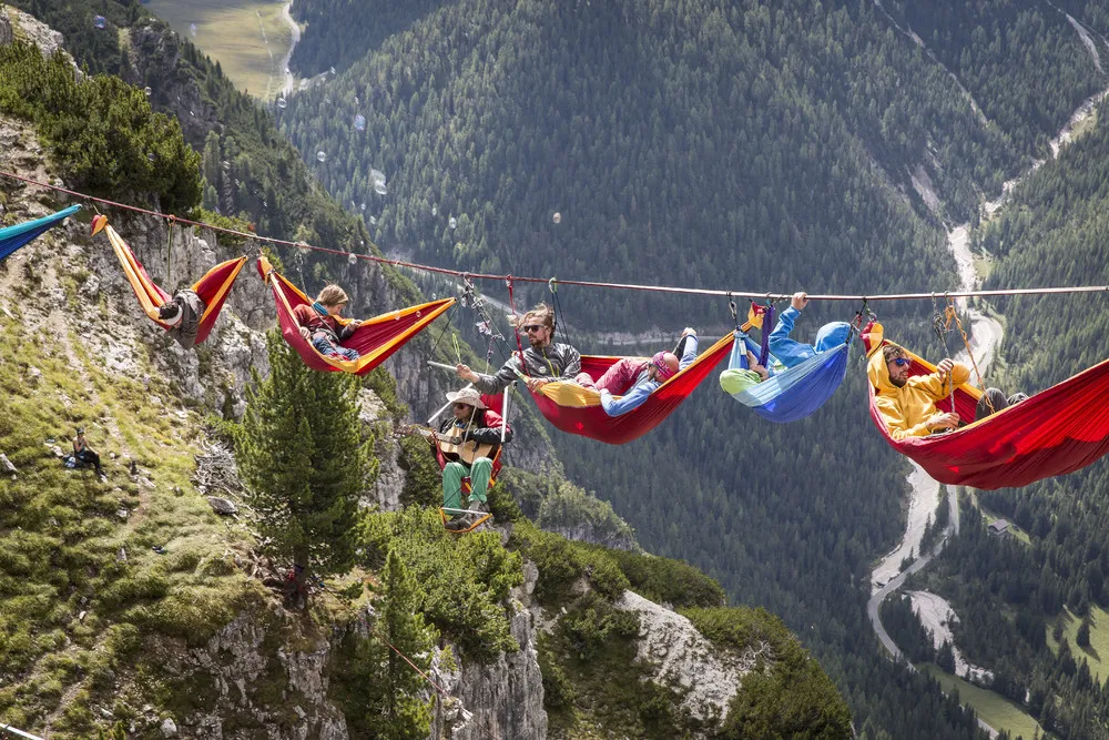 Highline Festival in Monte Piana: Hammocks Miles above Ground