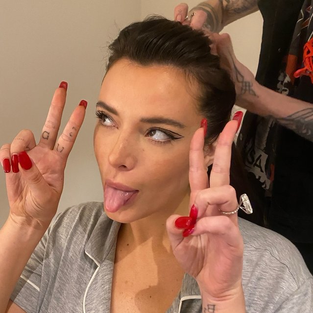 American actress and singer Bella Thorne in the last decade of March 2025 gets silly. (Photo by bellathorne/Instagram)