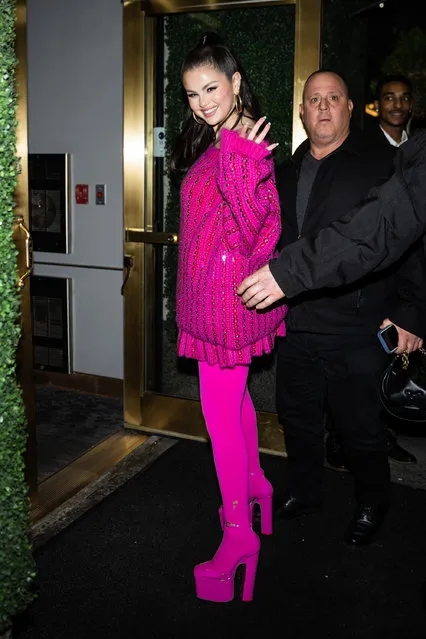 American singer Selena Gomez is seen in Midtown on December 11, 2022 in New York City. (Photo by Gotham/GC Images)