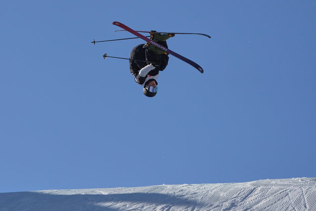 Frank Wahlstroem, of Norway competes in the men's freeski big air qualifying round during the FIS Snowboard & Freeski World Cup 2025 at the Shougang Park, in Beijing, Thursday, December 4, 2025. (Photo by Andy Wong/AP Photo)